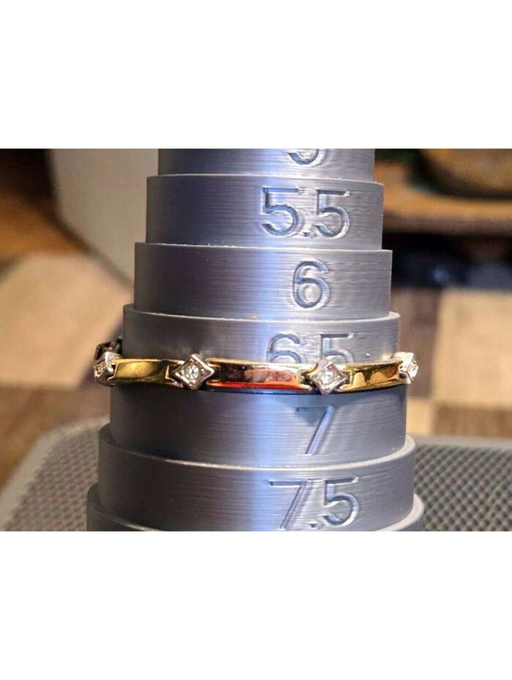 Two-Tone Gold and Diamond Accent Link Bracelet with Box Clasp